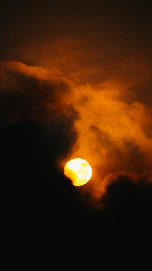 Scenic View of a Sun in the Sky