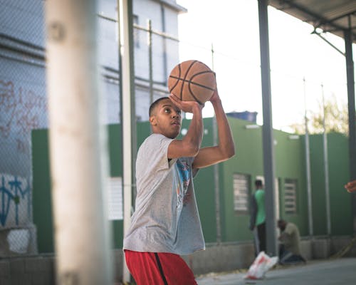 Gratis lagerfoto af afroamerikansk mand, aktiv, basketball