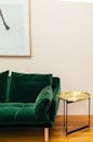 Interior of cozy living room with stylish sofa and decorations