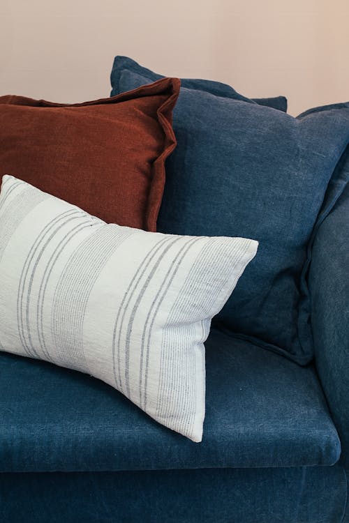 Free Sofa with pillows in living room Stock Photo