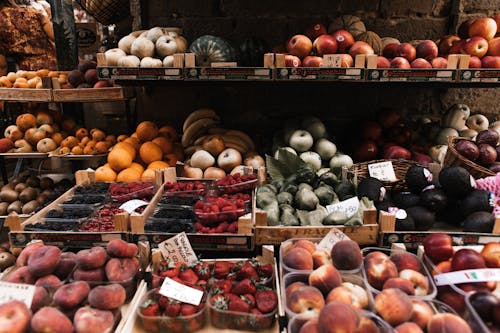 Kostnadsfri bild av blandad, ekologisk mat, frukt