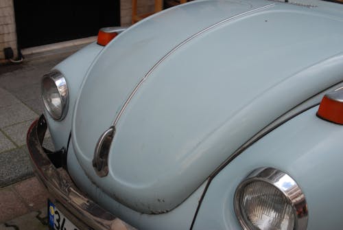 Front of a Vintage Car