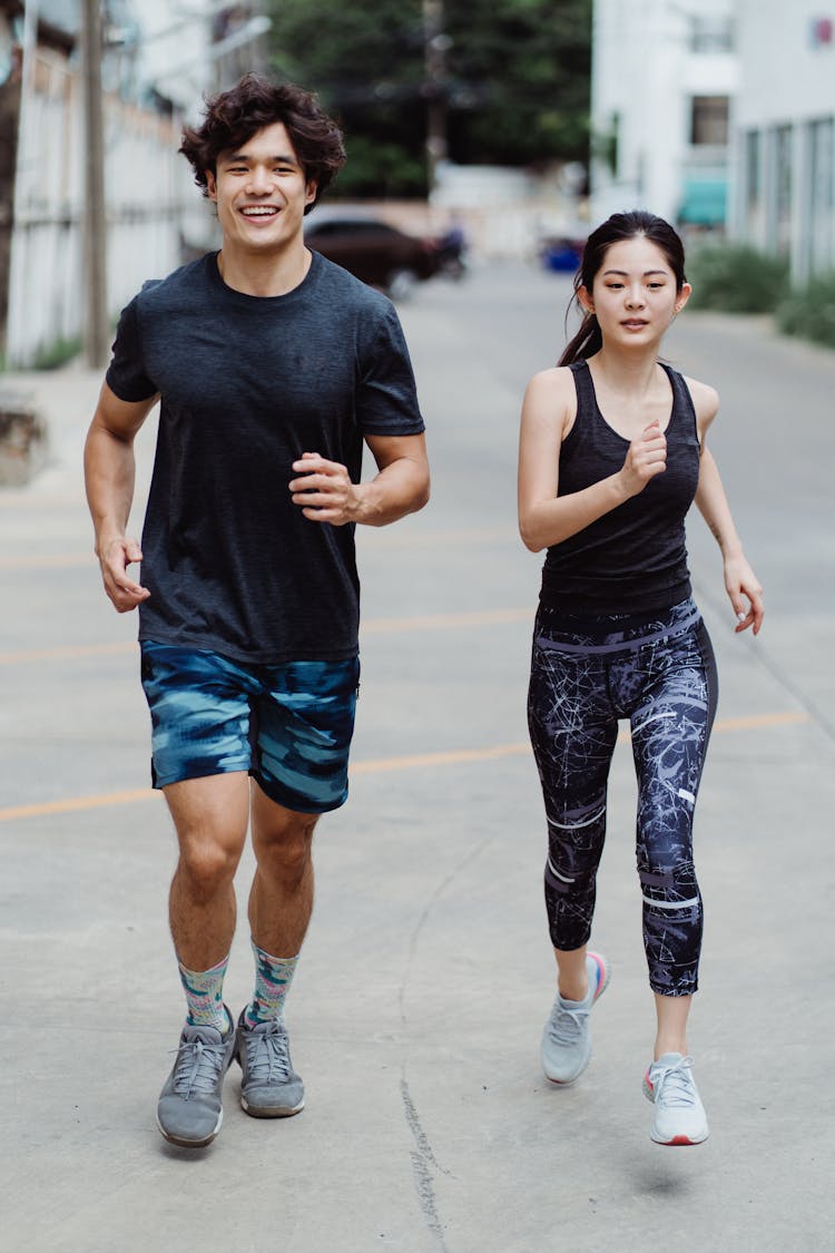 A Couple Jogging Together