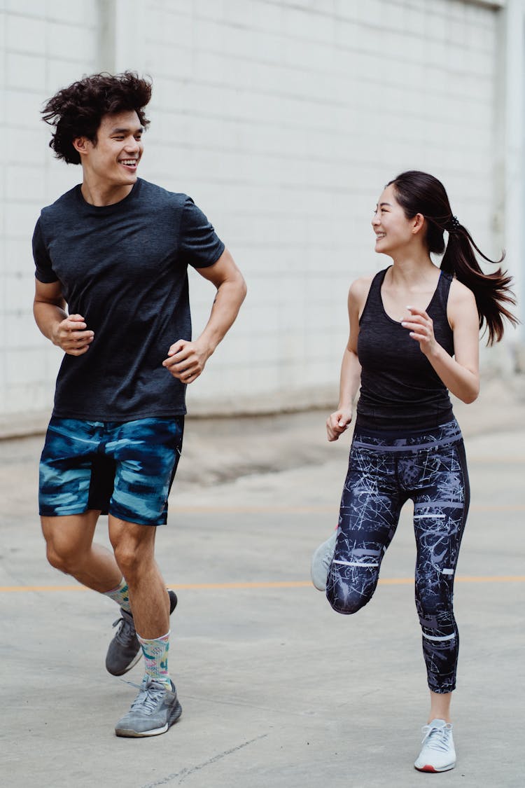 A Couple Jogging Together