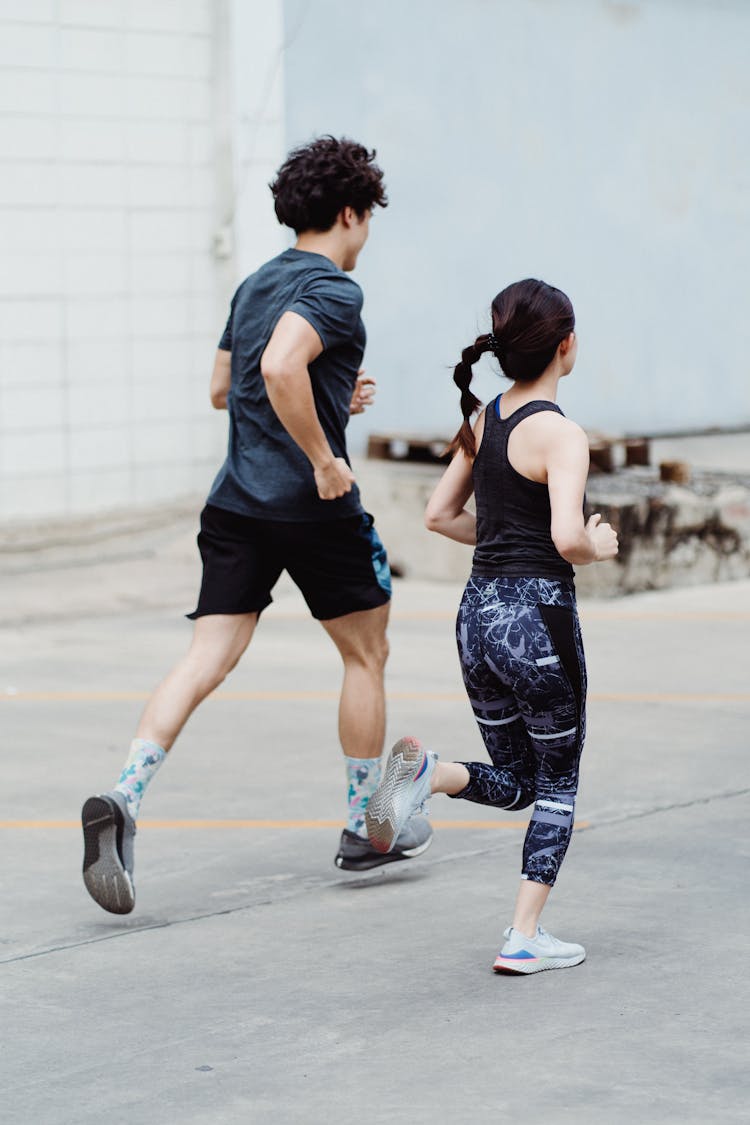 A Couple Jogging Together