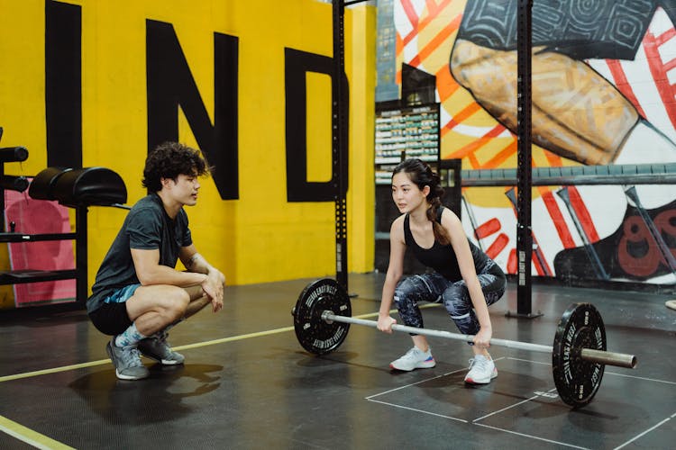 Woman Lifting Weights 