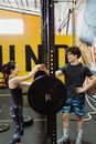 Young People Talking in Gym Room