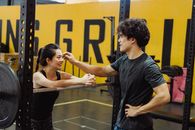 Athletes Chatting During Workout
