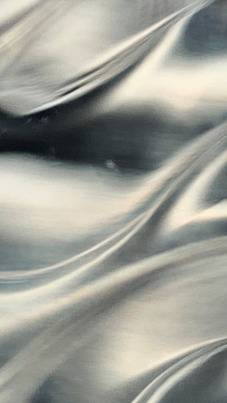 Close-up Of A Silver Fabric