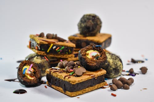 Gratis stockfoto met chocolade, cookies, detailopname