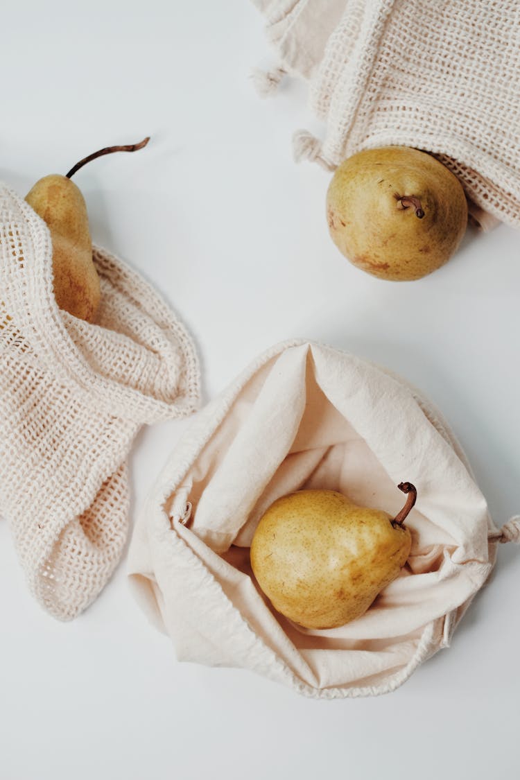 
Pears On A Burlap Bag 