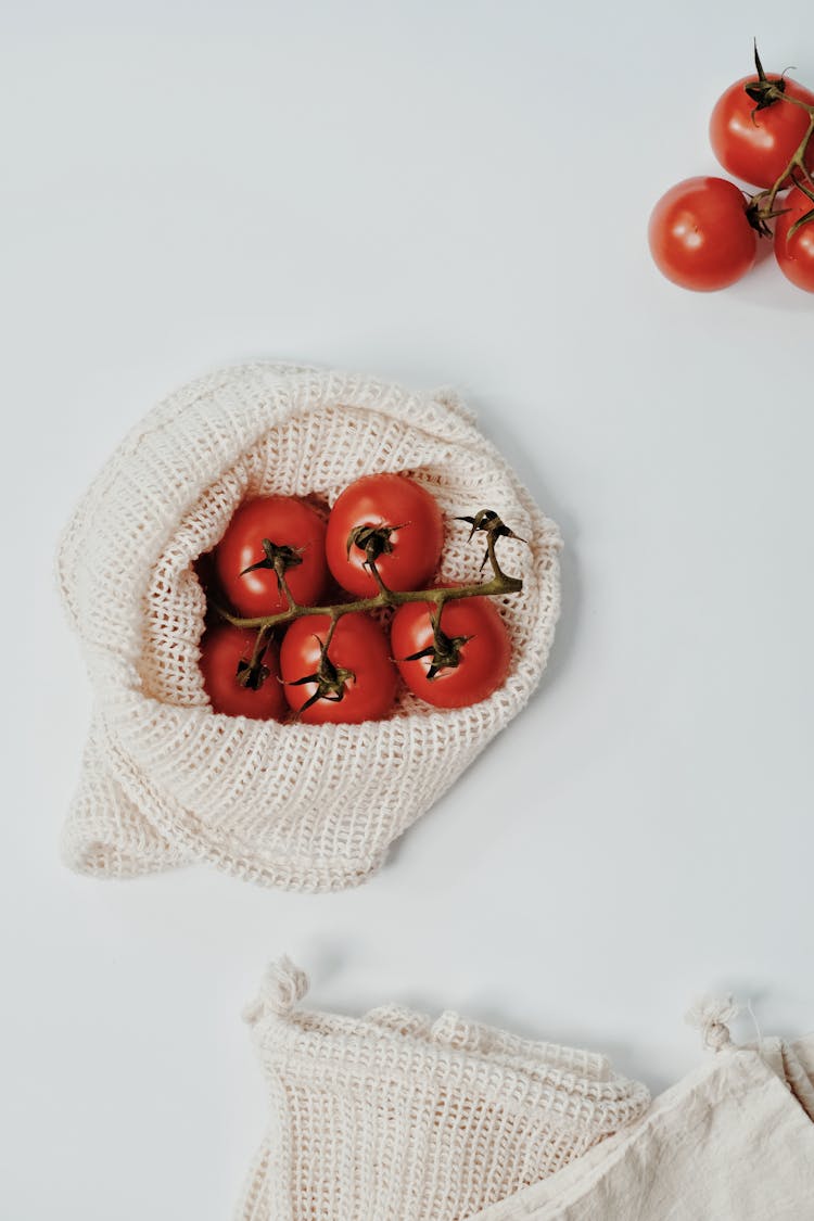 Tomatoes On A Burlap Bag 