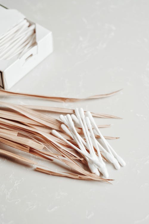 Cotton Buds in Close Up Shot