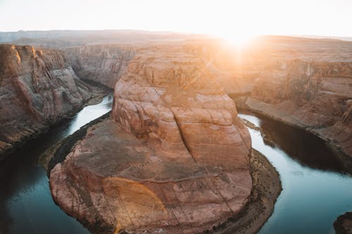 arizona, At nalı kıvrımı, colorado nehri içeren Ücretsiz stok fotoğraf