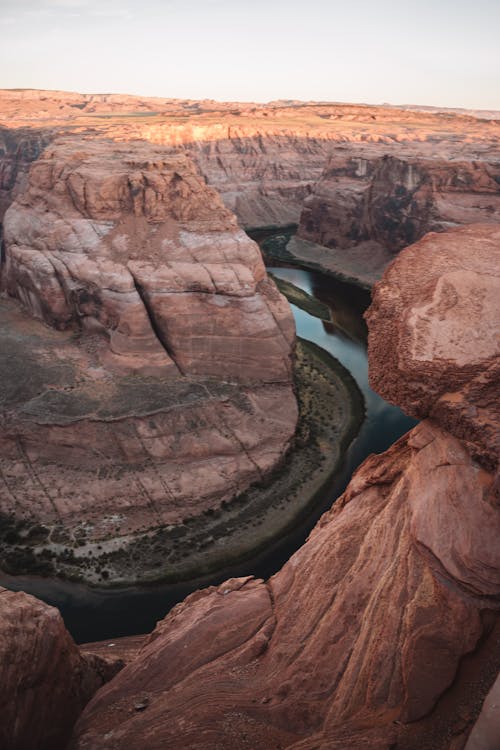 arizona, At nalı kıvrımı, colorado nehri içeren Ücretsiz stok fotoğraf