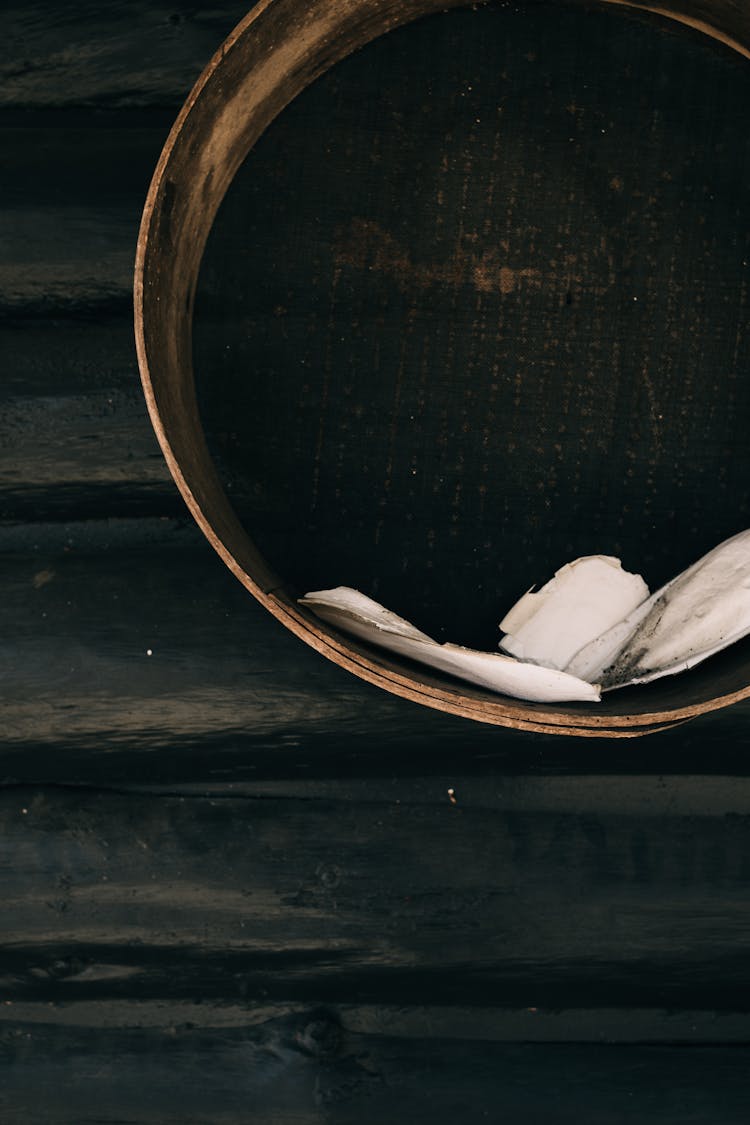 Metal Basin On Wooden Wall