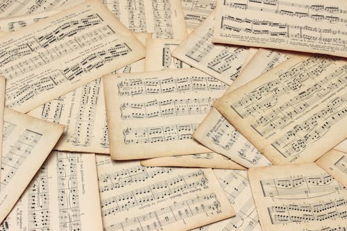 Pile of Music Sheets