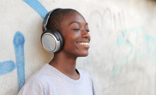 Foto stok gratis Amerika Afrika, gaya hidup, headphone