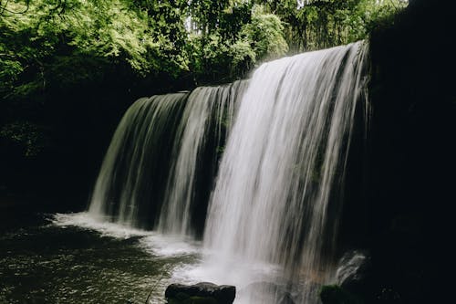 Waterfalls in the Middle of the Forest