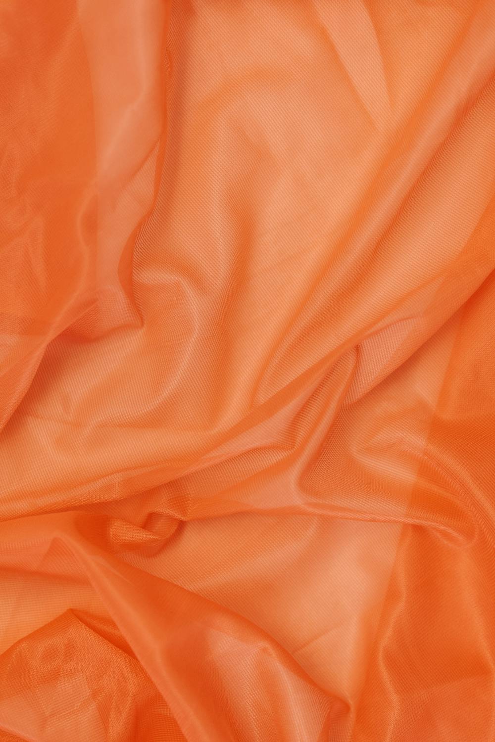 Rippled Orange Cloth · Free Stock Photo