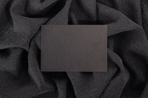 Black Paper on a Fabric