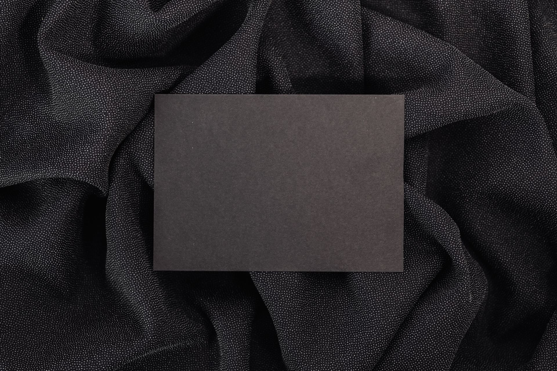 Black Paper on a Fabric