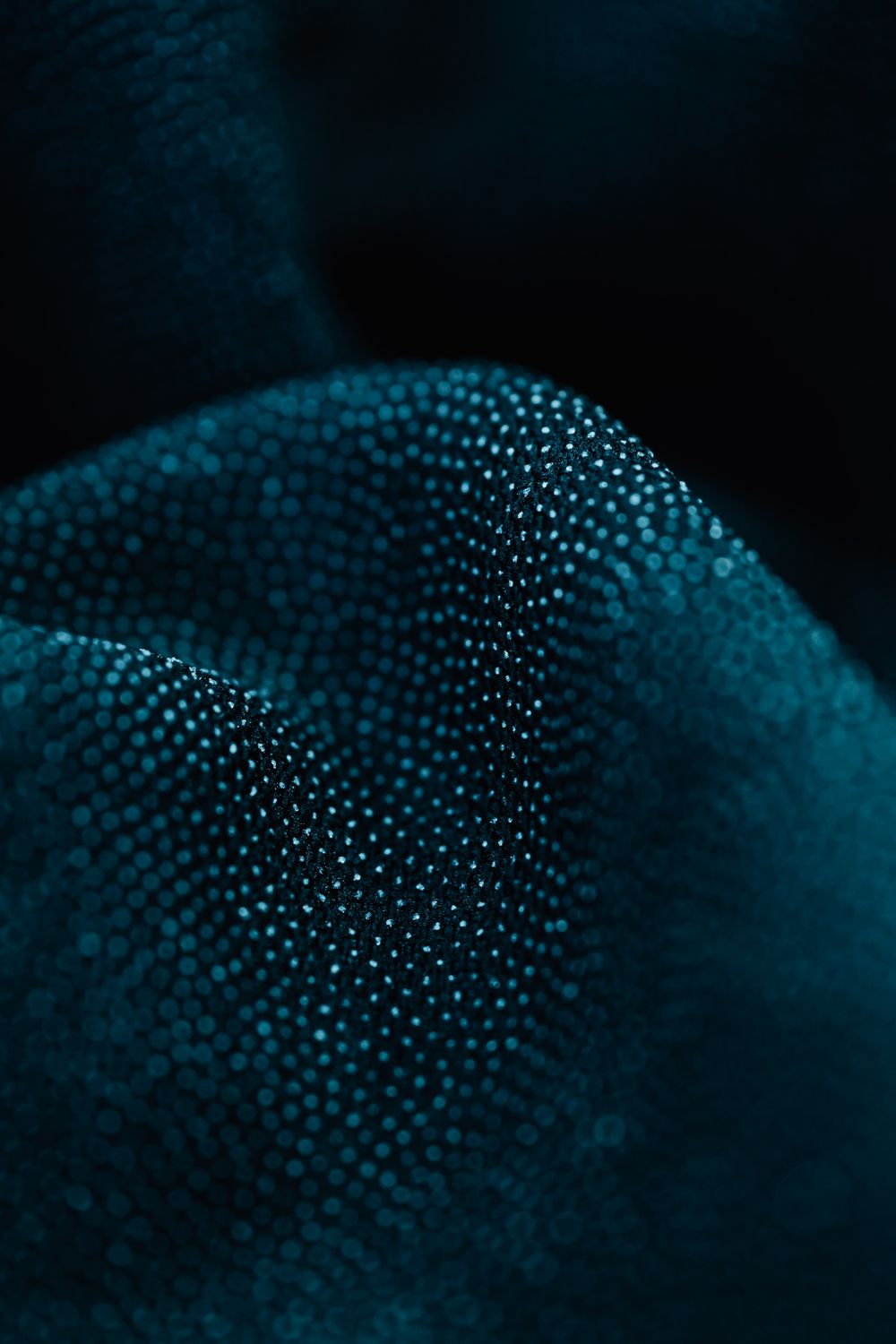 Close-up of blue cleaning textile