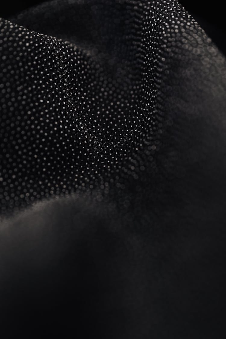 Macro Shot Of An Black Texture