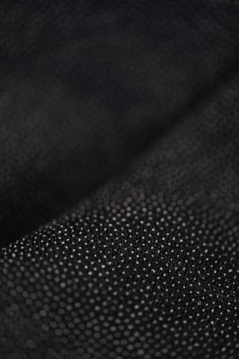 Close-up of dark performance fabric texture