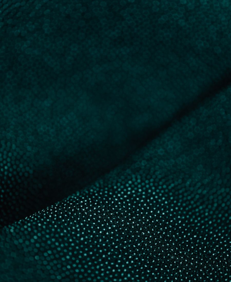 EMBROIDERY macro detail of Purity Sports garment