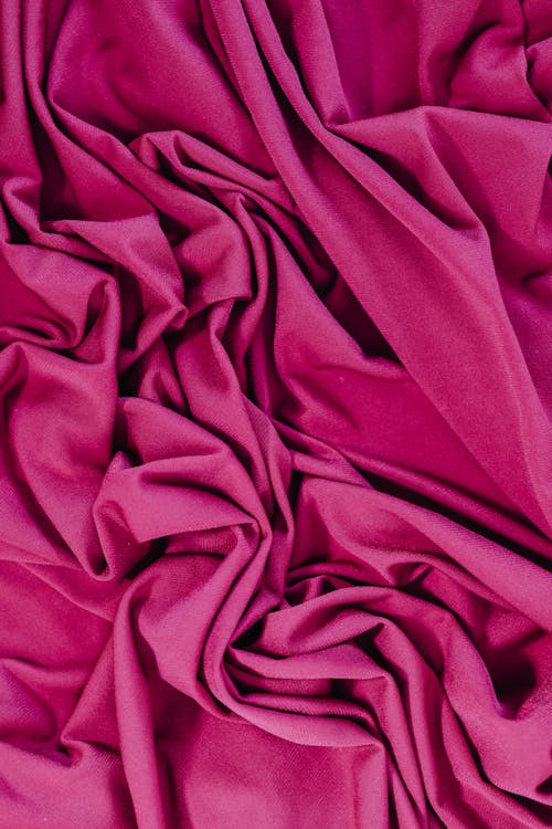 Pink Textile on White in Close-up Shot