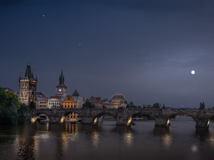 The Charles Bridge Over The River