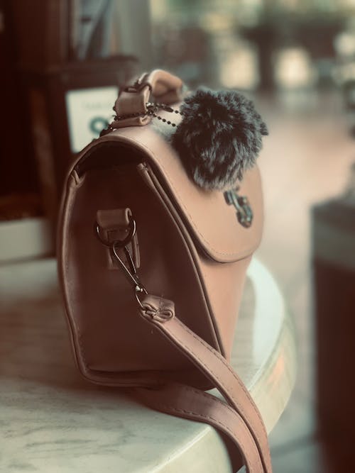 A Leather Shoulder Bag over the able