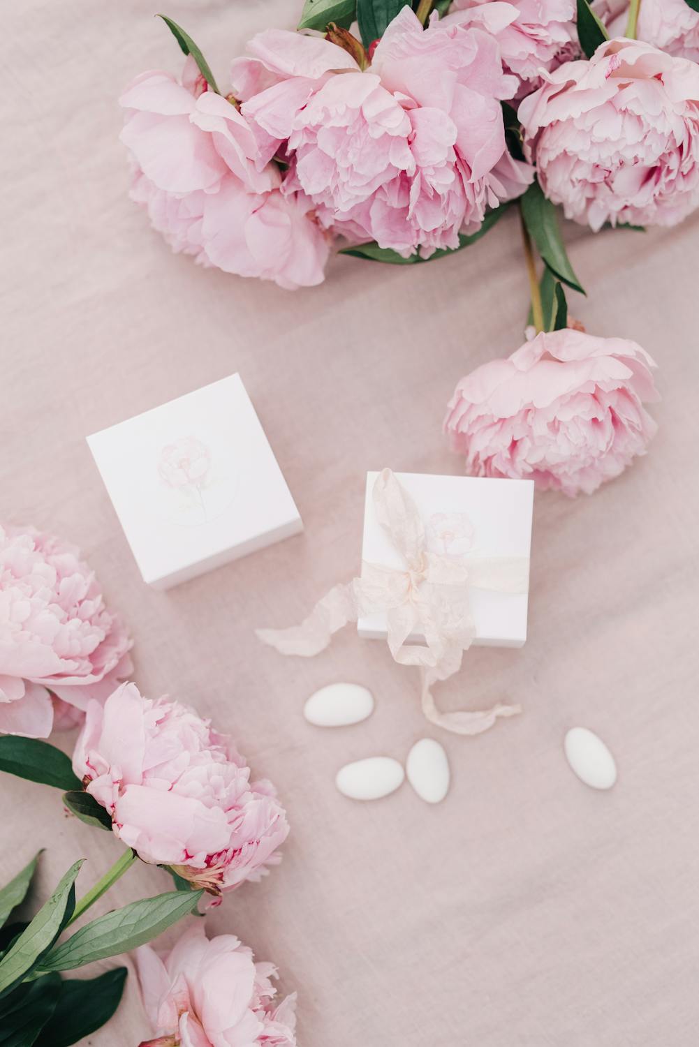 Pink Roses Beside White Card · Free Stock Photo