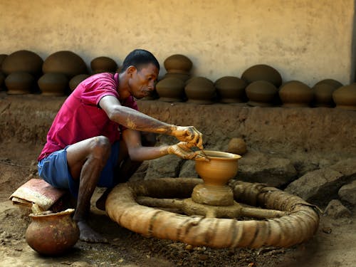 Foto profissional grátis de argila, artes aplicadas, artesanal