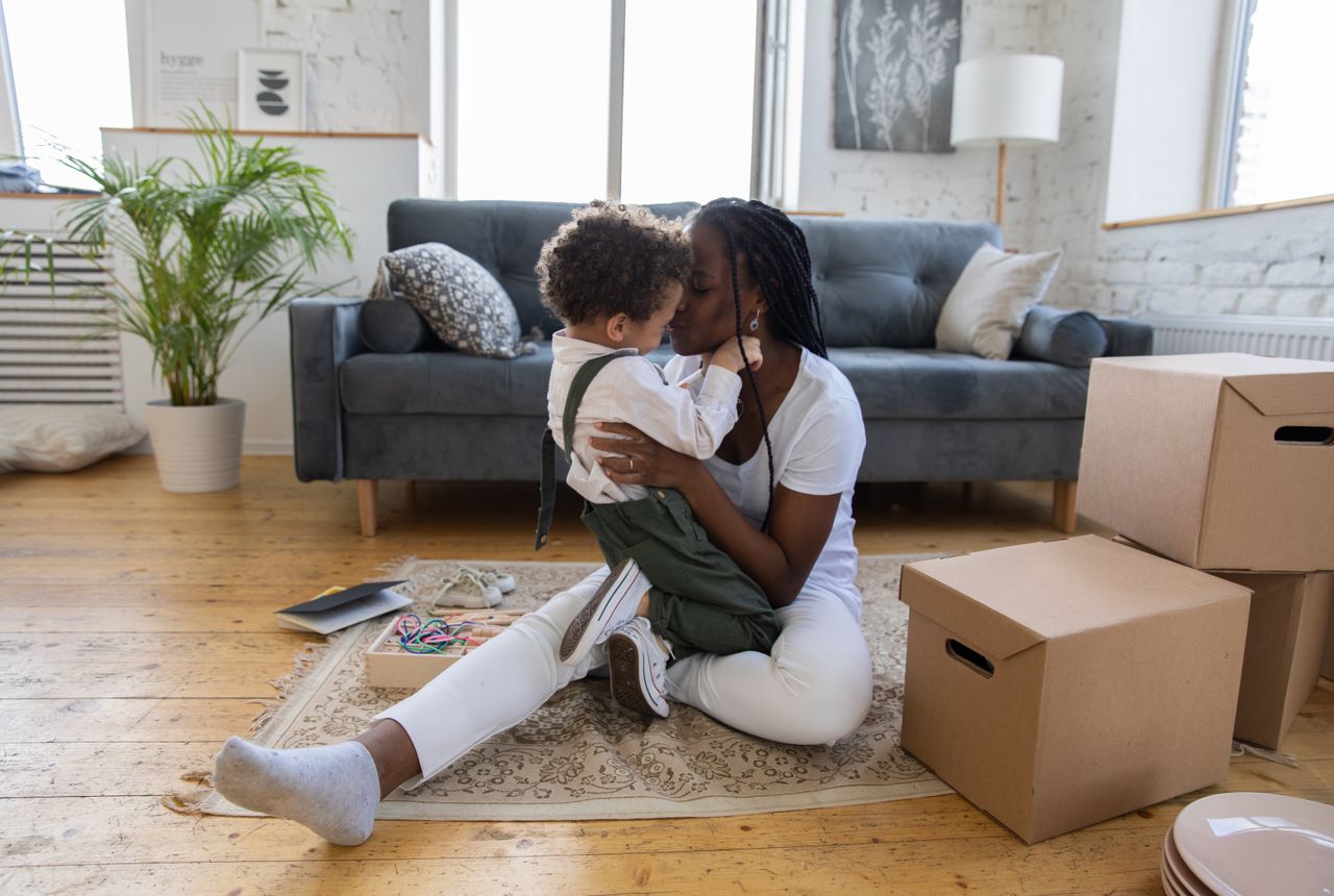 House removals Nottingham — removals work in progress