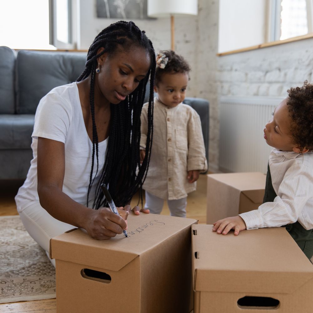 Lairg — professional movers carrying furniture on a house move
