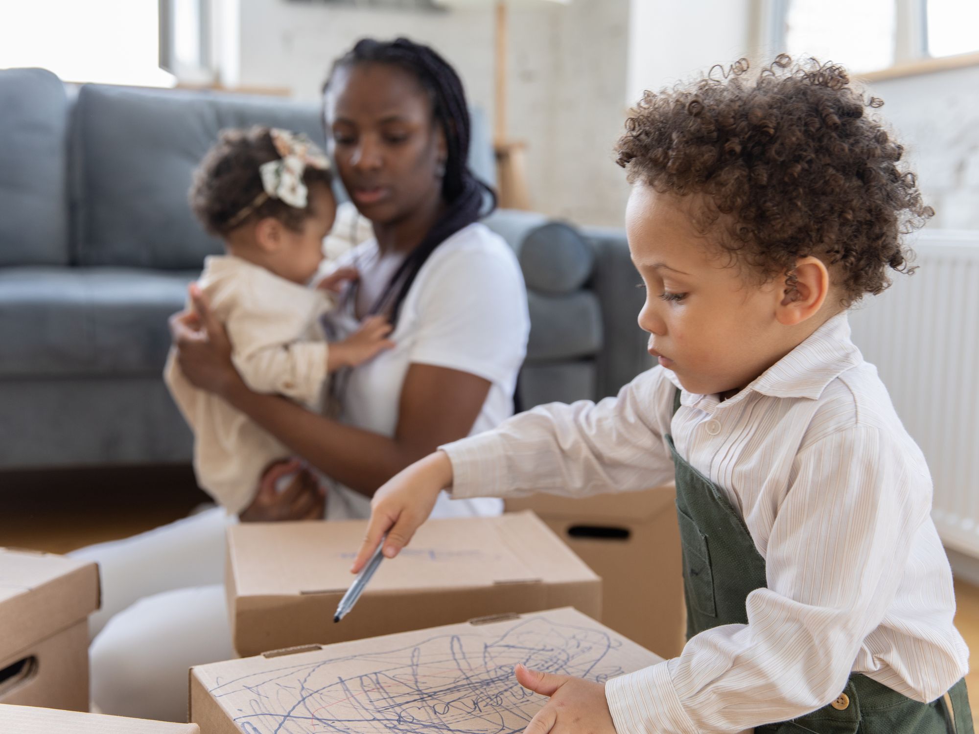 House Removals in Lavenham, East of England — professional movers carrying furniture on a house move