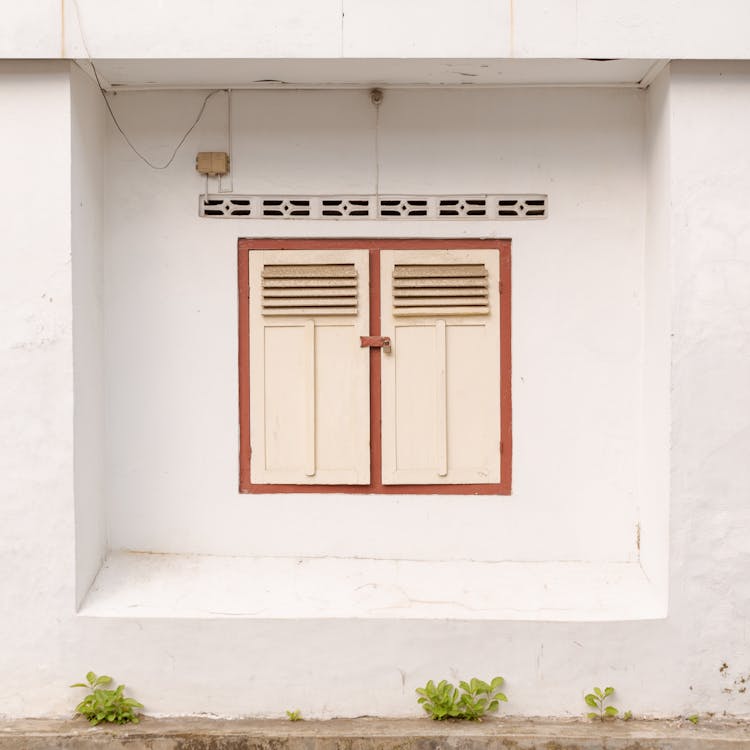 Closed Window In Building