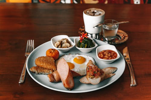 Food On Ceramic Plate