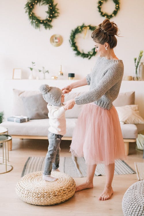 Free Woman Holding A Child Stock Photo