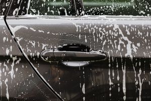 Soap suds close-up