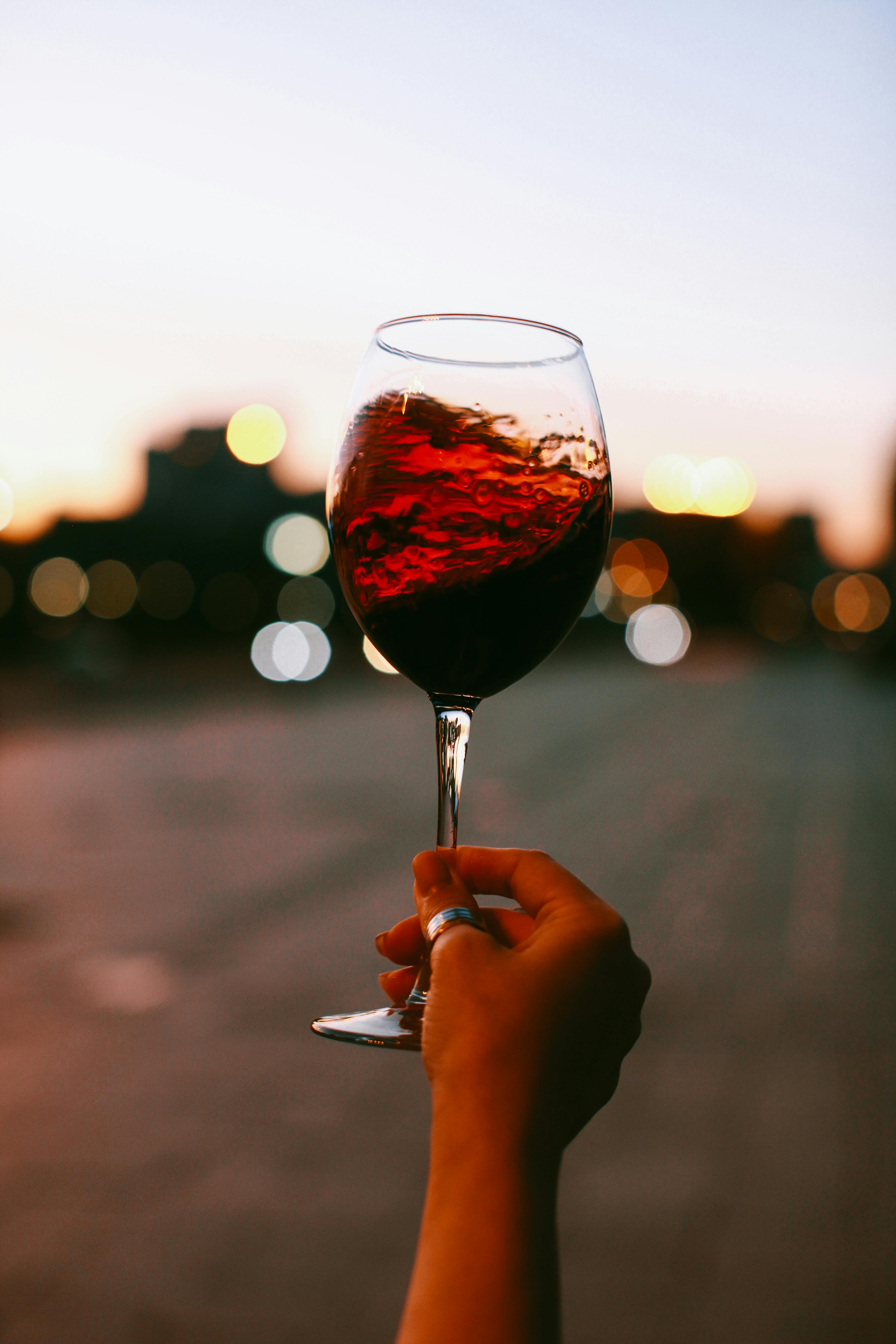 Hand with Wine Glass · Free Stock Photo