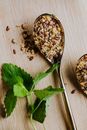 Spice Mix on Metal Spoon
