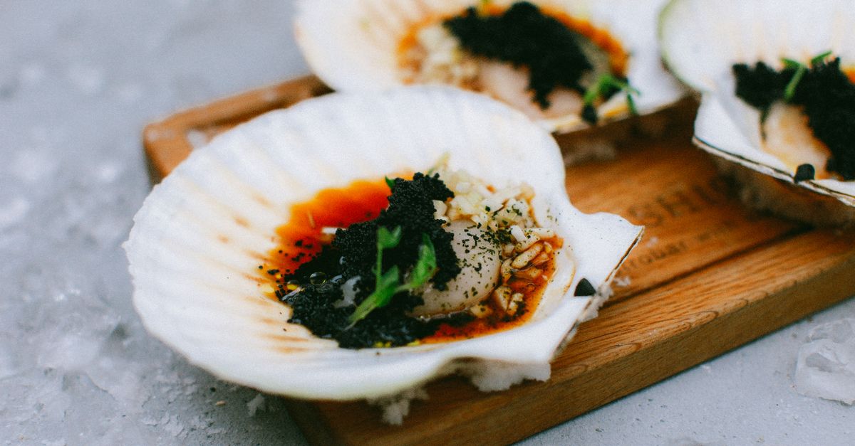 Caviar Shells Caviar on Shells · Free Stock Photo