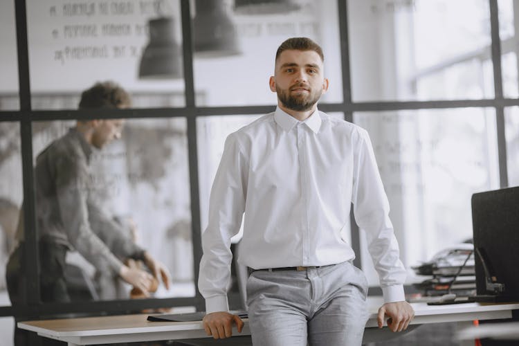 Man Standing In Office 