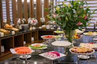 A Buffet with Fruit Snacks