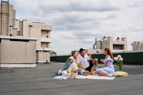 People At A Rooftop