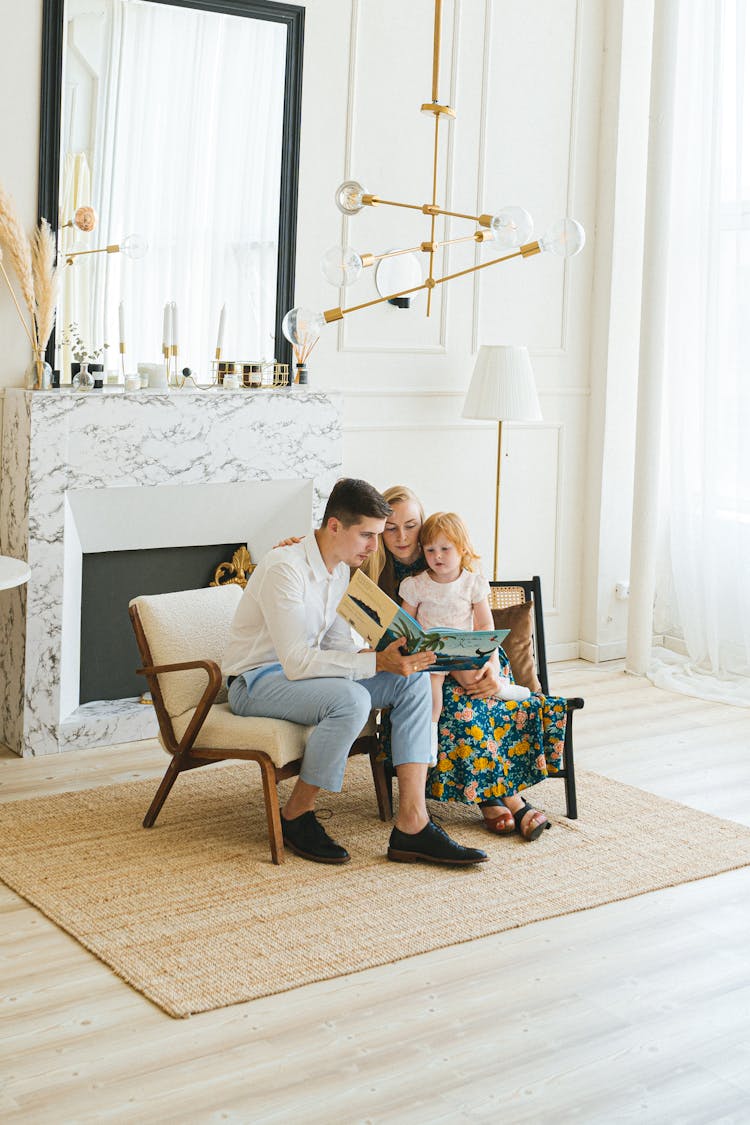 Family Reading A Book