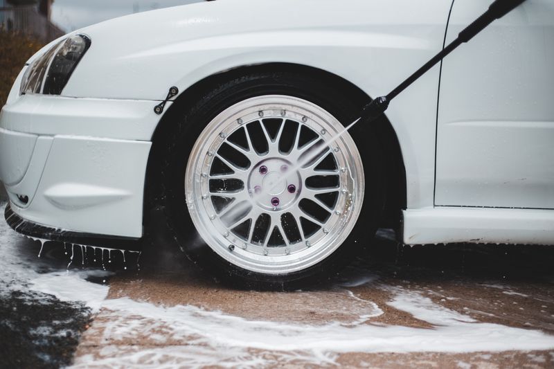 Driveway pressure washing